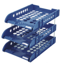 High quality office ps plastic desk organizer 3 tier document Tray
